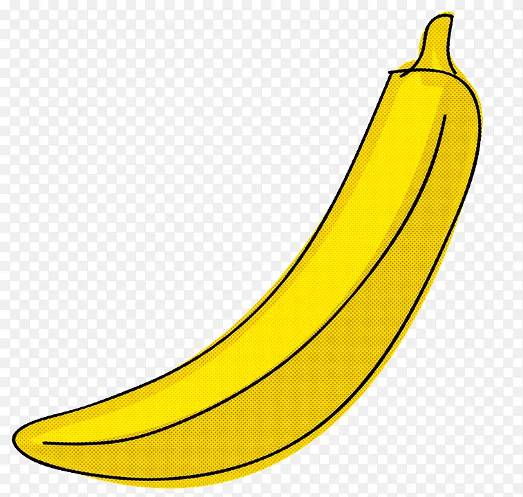 香蕉 黄色 线条