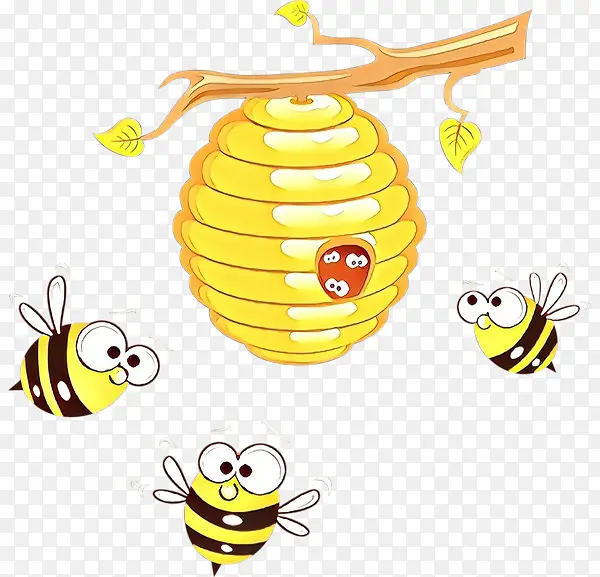 卡通 蜜蜂 蜂巢