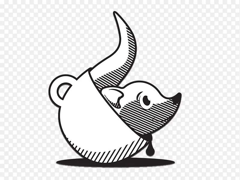 卡通 绘画 咖啡