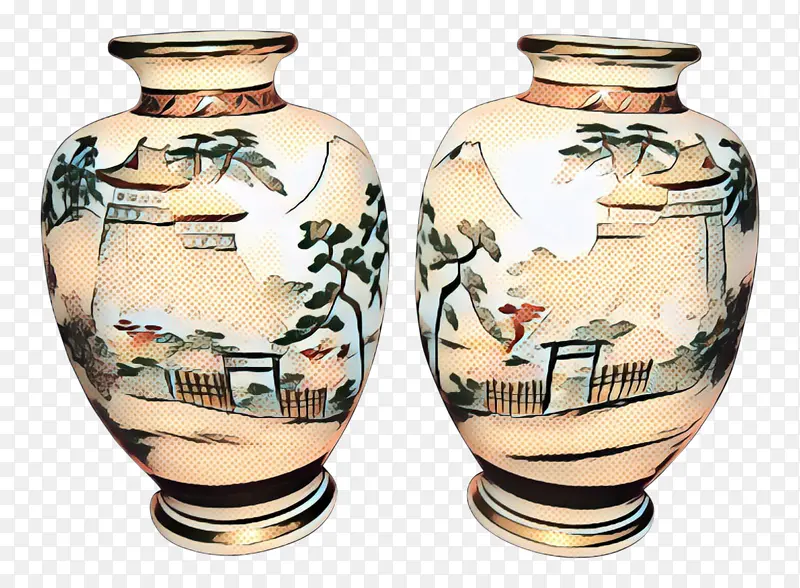 波普艺术 复古 花瓶