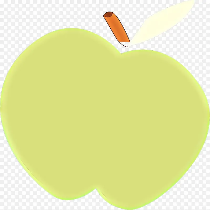 卡通 绿色 苹果