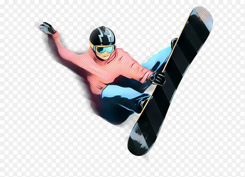 波普艺术 复古 滑雪板