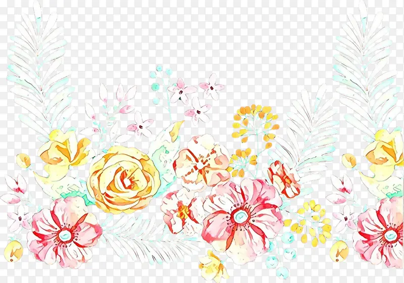 卡通 花卉设计 桌面壁纸