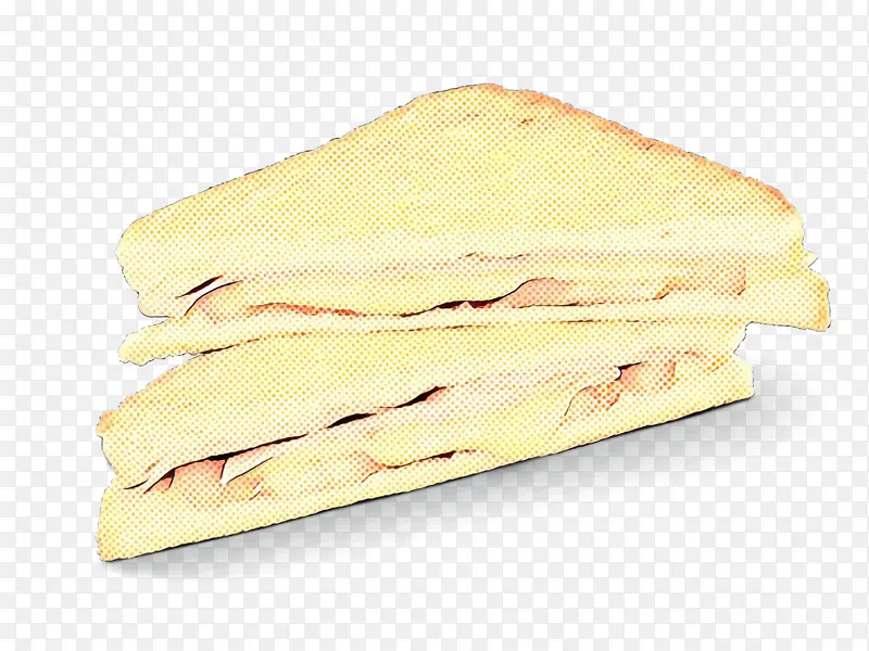波普艺术 复古 火腿和奶酪三明治