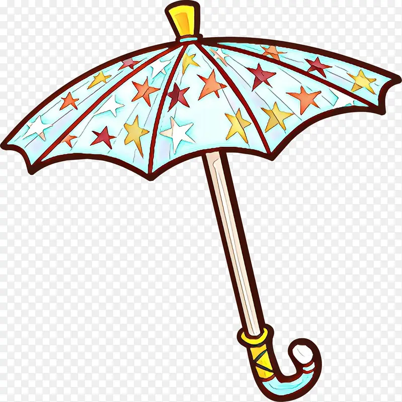 卡通 雨伞 线条