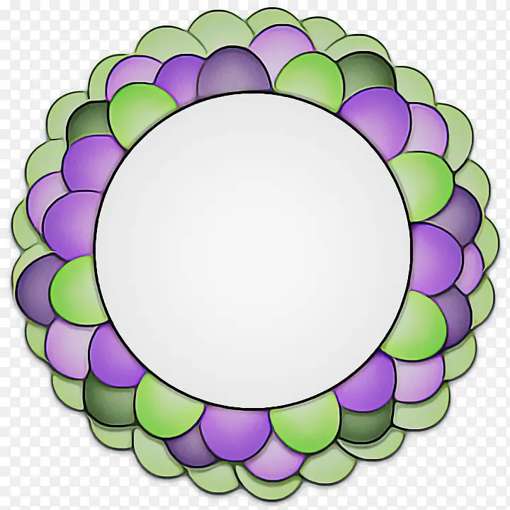 对称 花卉设计 紫色