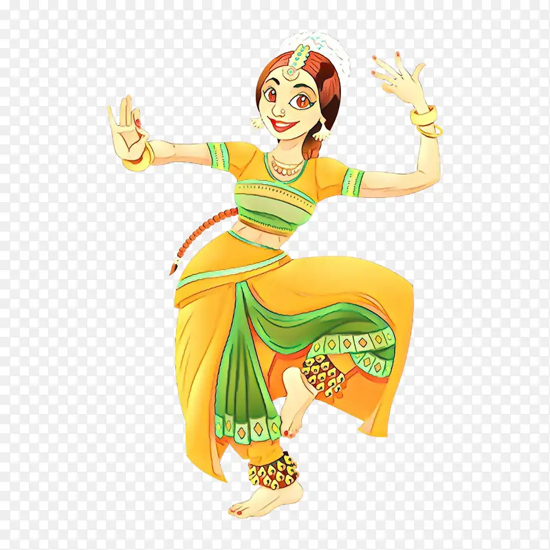 卡通 印度 印度舞蹈