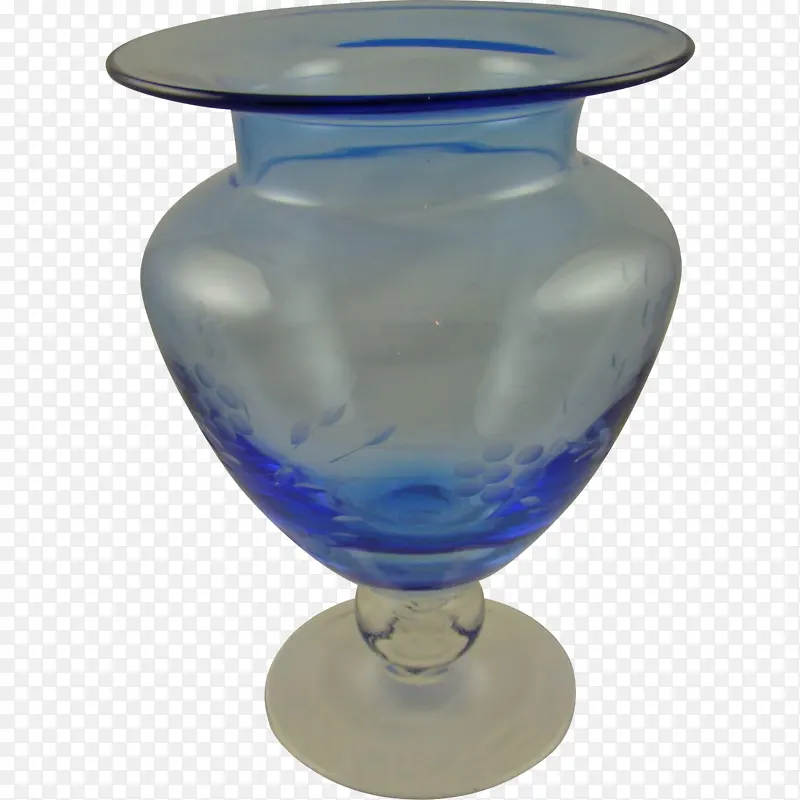 花瓶 钴蓝色 玻璃