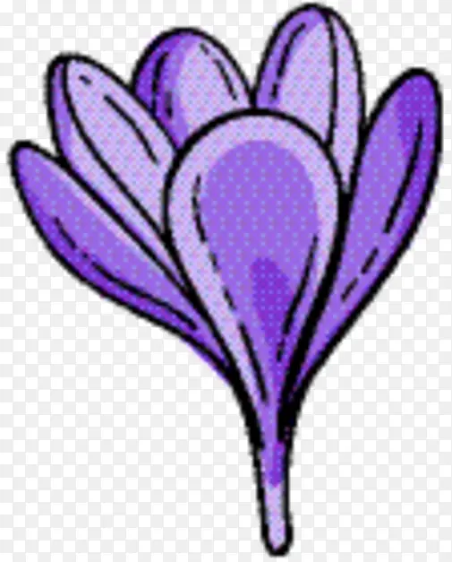 花瓣 紫色 叶子