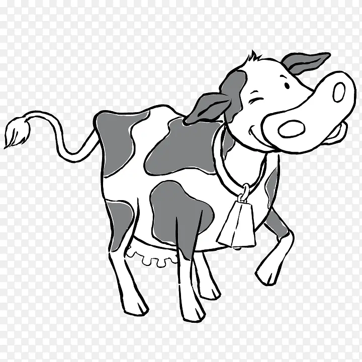 牛 绘画 线条艺术