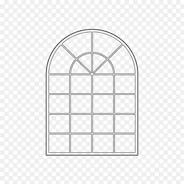 窗户 拱形 窗格玻璃