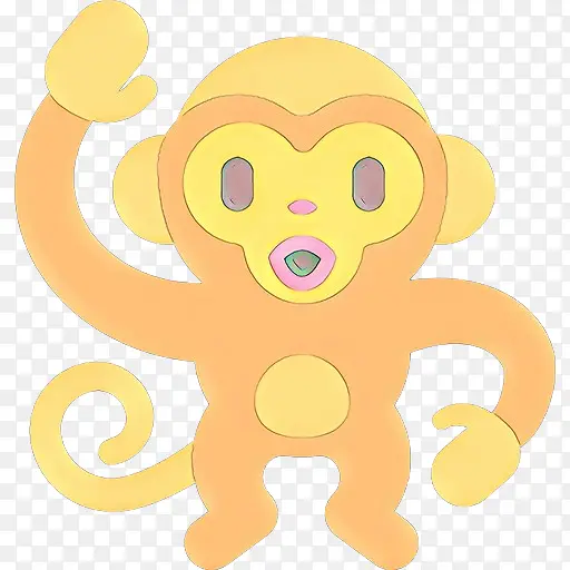 卡通 猴子 老虎