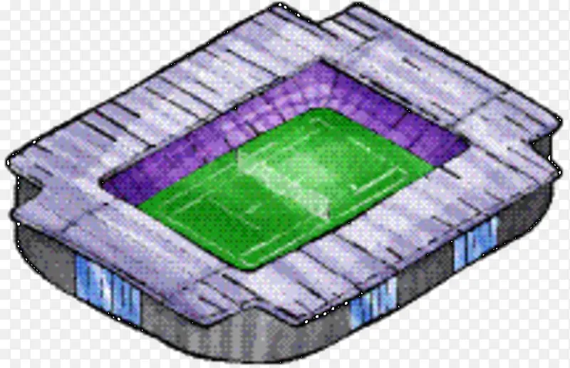 体育场 紫色 正方形