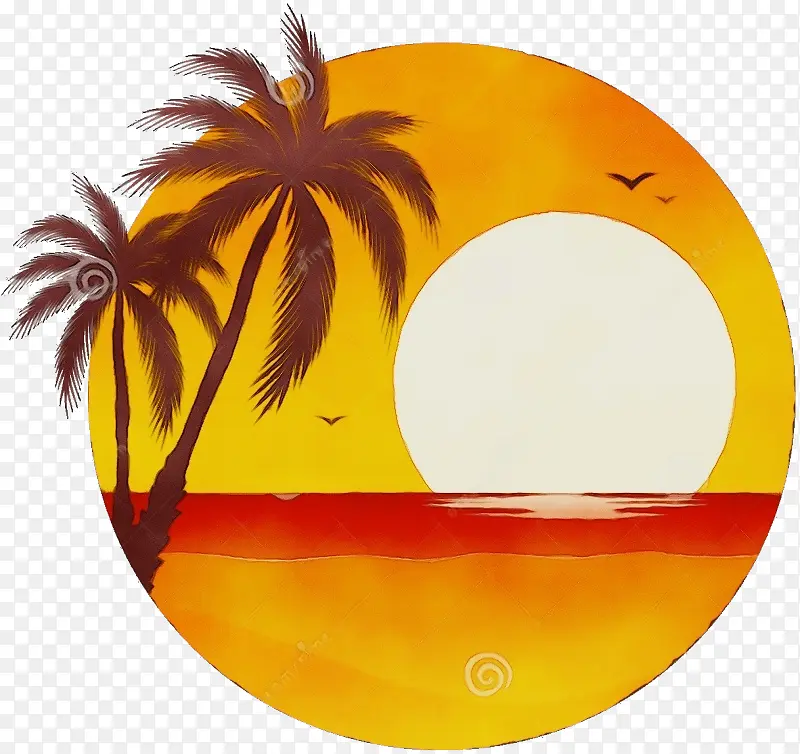 水彩画 油漆 湿墨水