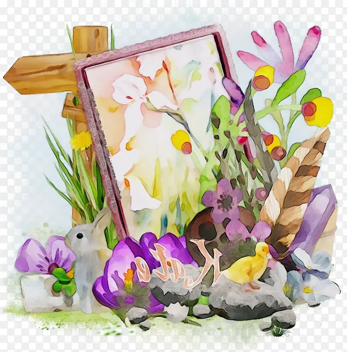 水彩画 油漆 湿墨