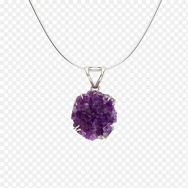 紫水晶 项链 德鲁塞