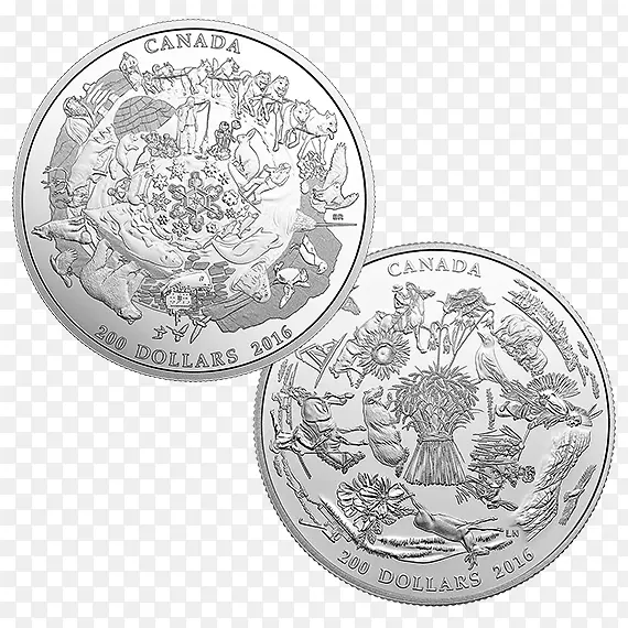硬币 银币 加拿大皇家造币厂