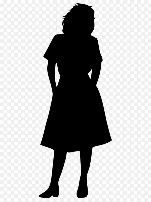 连衣裙 剪影 女人
