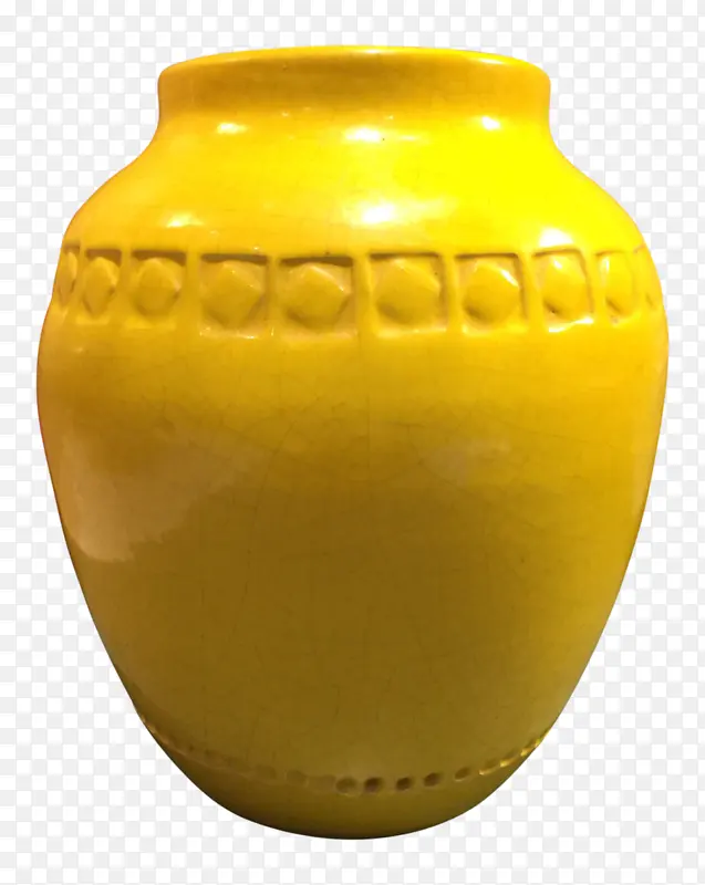 花瓶 陶瓷 黄色