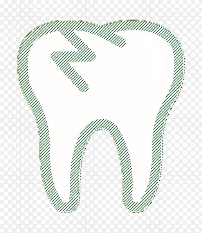 断牙图标 牙齿图标 牙齿治疗图标