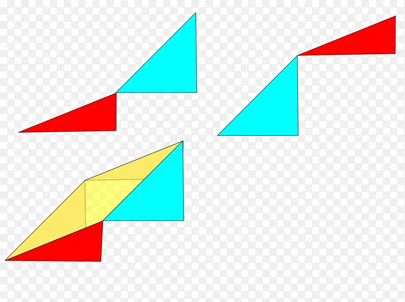 缺方拼图 三角形 面积