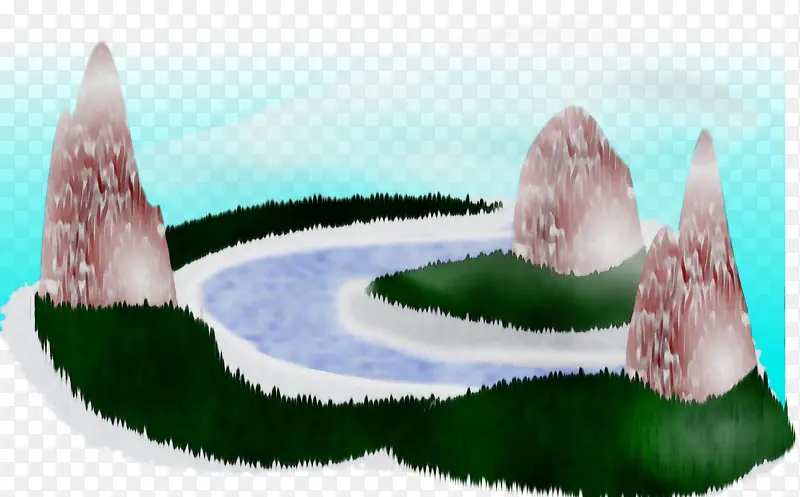水彩画 颜料 湿墨