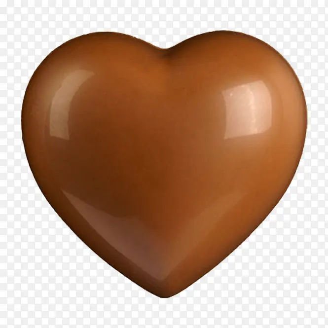 巧克力 心形 棕色