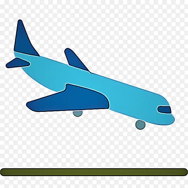 飞机 表情符号 着陆