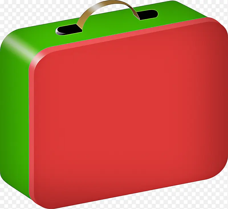 绿色 红色 行李箱