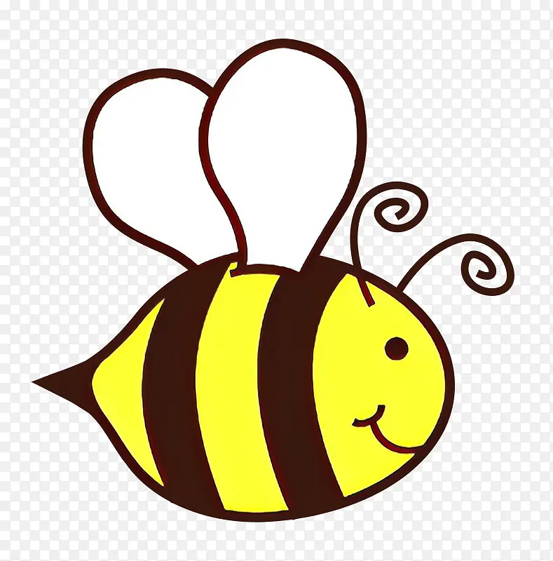 卡通 蜜蜂 黄色