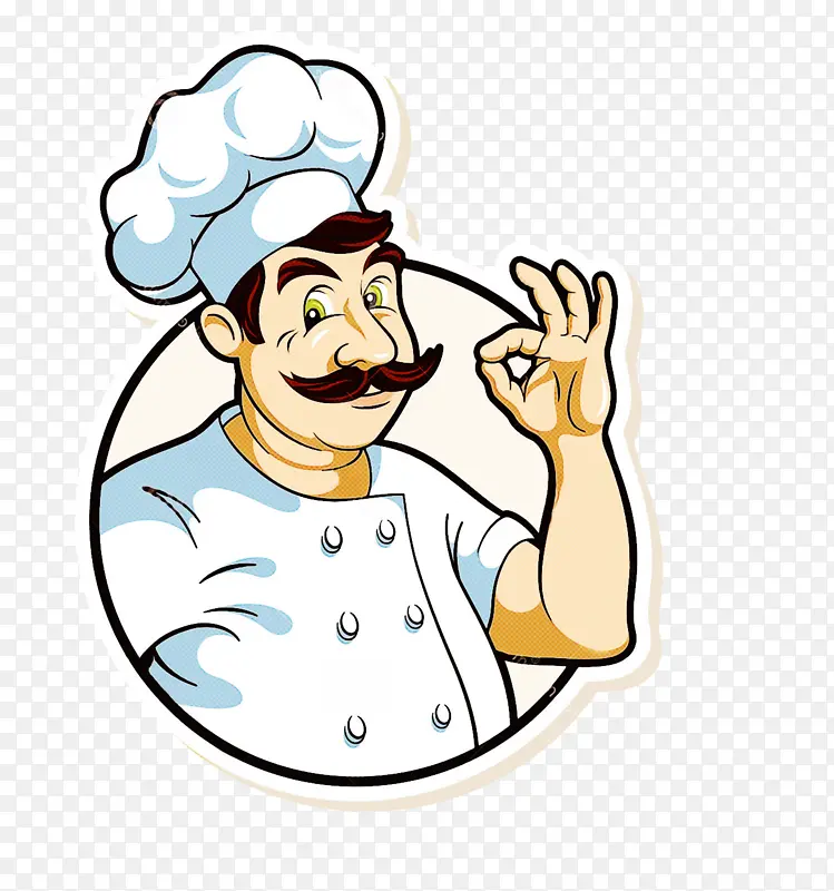 卡通 手指 厨师