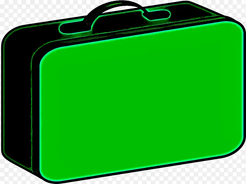 绿色 手提箱 长方形