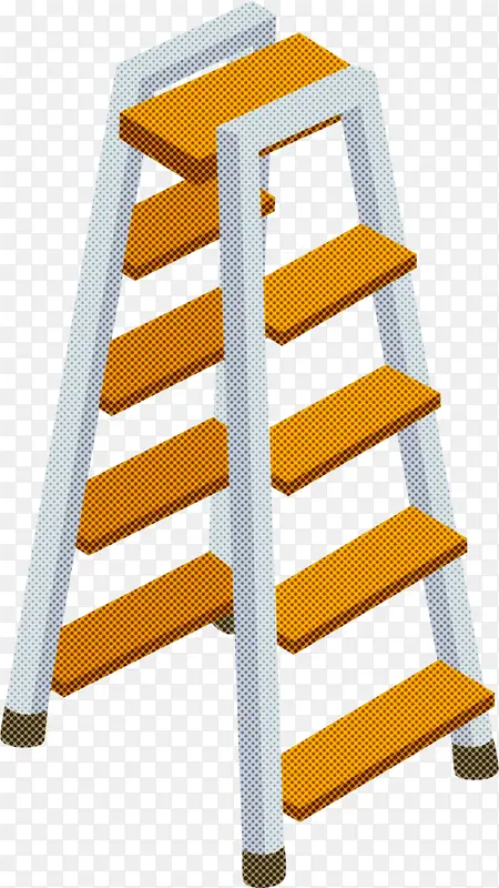 楼梯 黄色 梯子