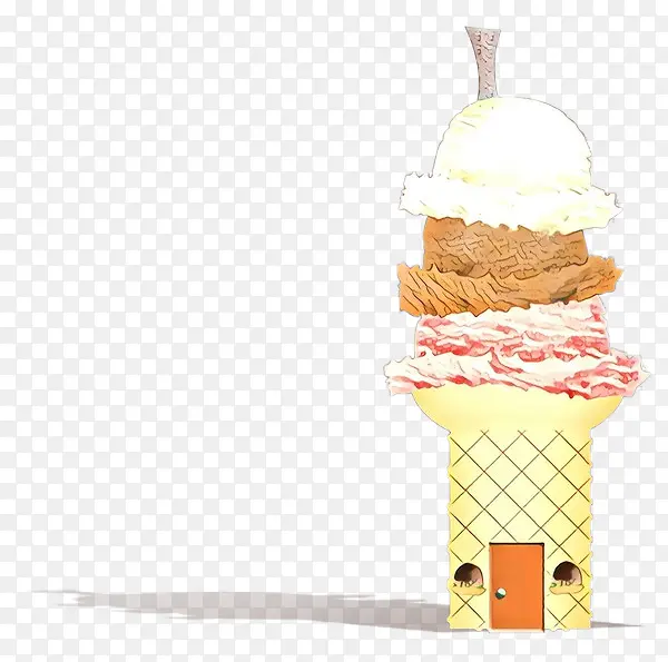 卡通 软冰淇淋 奶制品