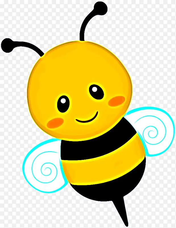 黄色 卡通 蜜蜂