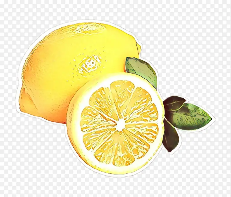 卡通 柠檬 柑橘