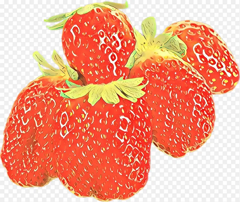 卡通 草莓 水果