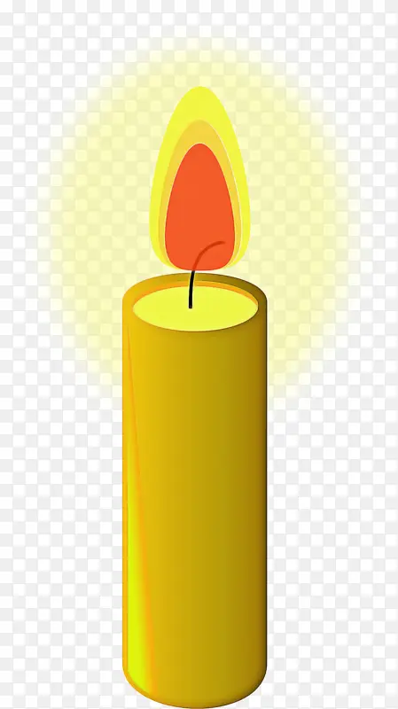 蜡烛 黄色 照明