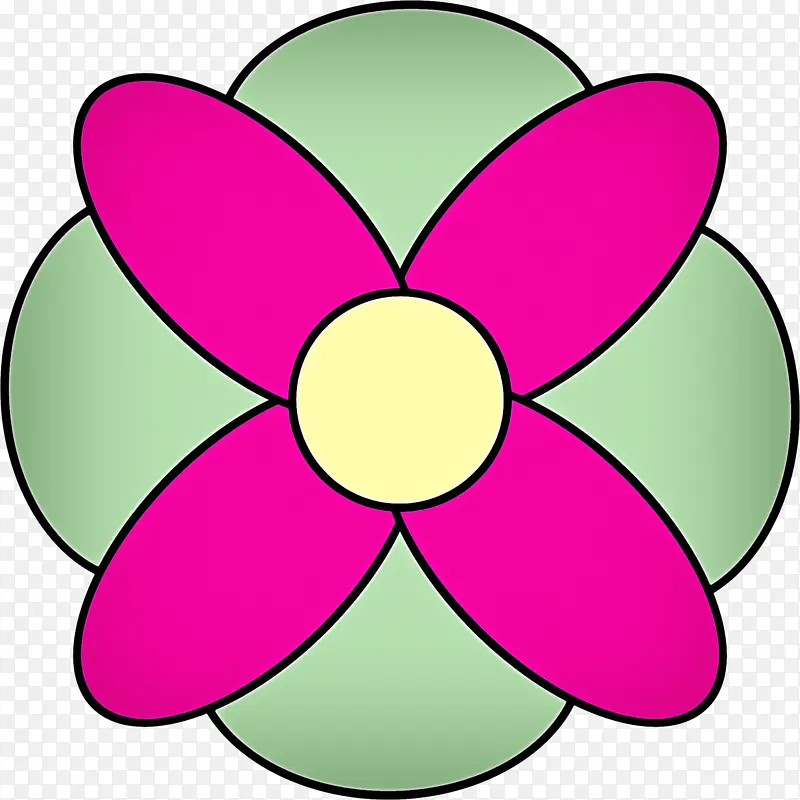 花瓣 绿色 粉色