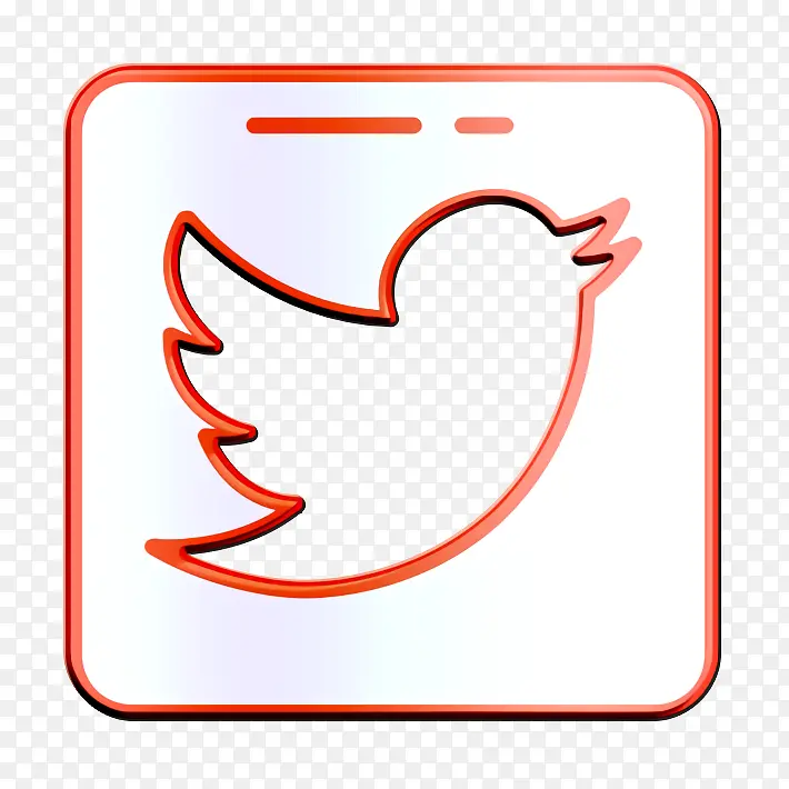小鸟图标 社交媒体图标 推特图标