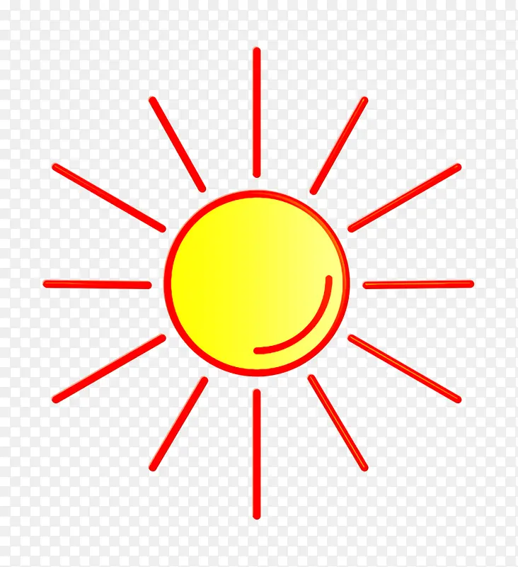 热图标 太阳图标 阳光图标