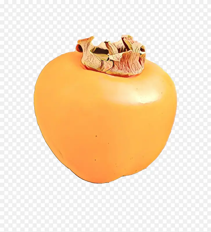 卡通 橘子 柿子