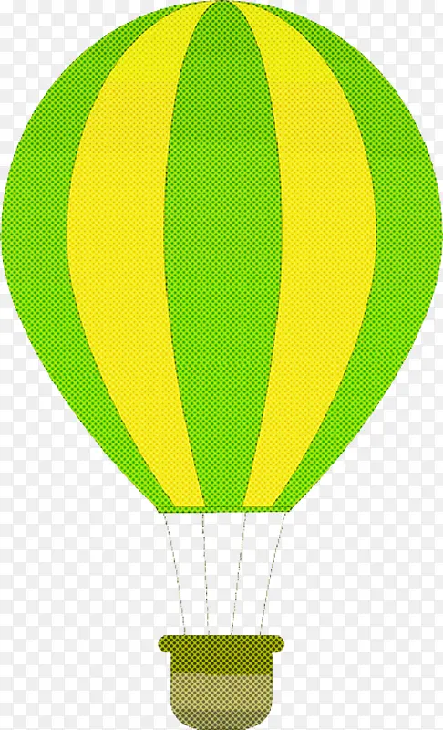 热气球 绿色 黄色