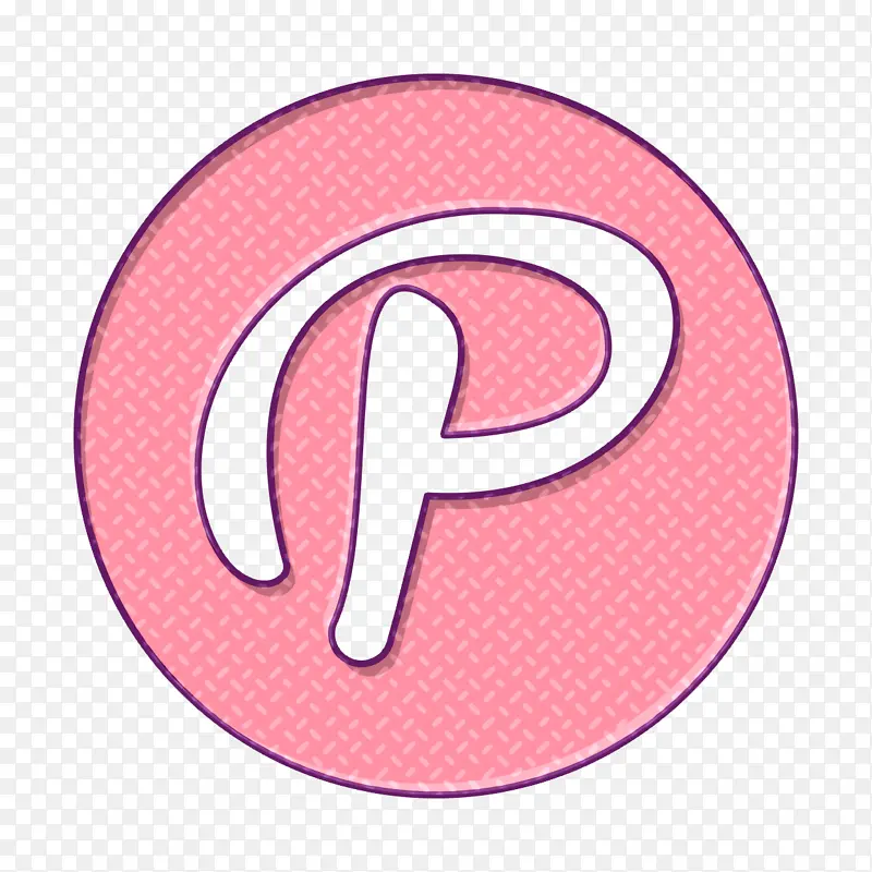 社交图标 社交媒体图标 粉色