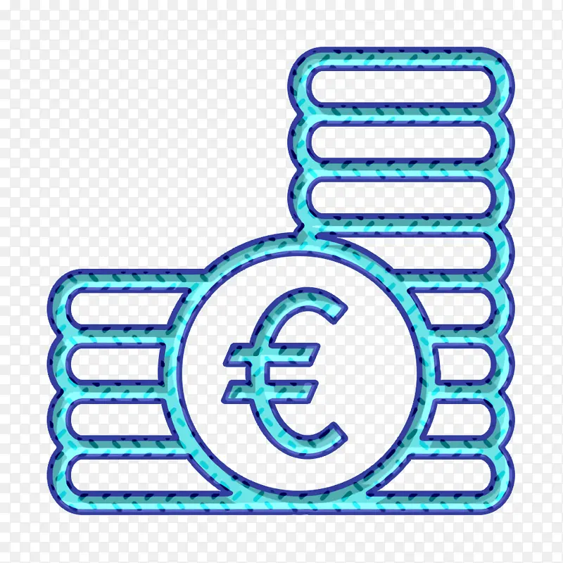 硬币图标 货币图标 欧元图标