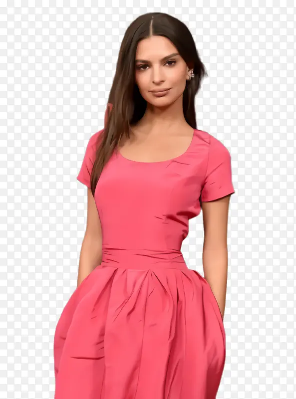 服装 粉色 连衣裙