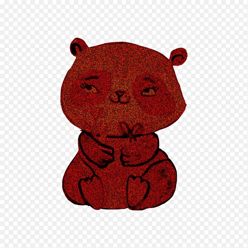 红色 泰迪熊 熊