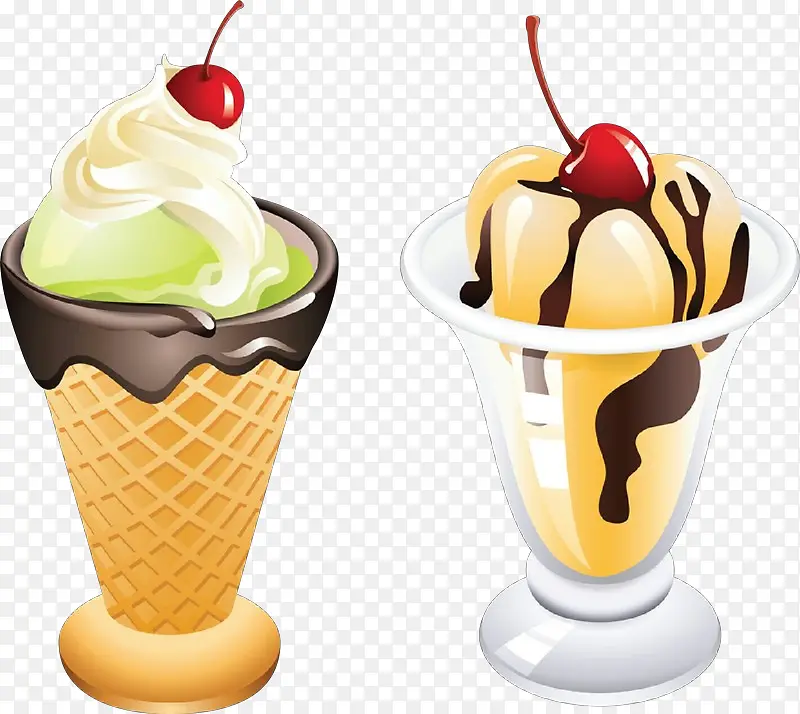 卡通 冰淇淋 冷冻甜点
