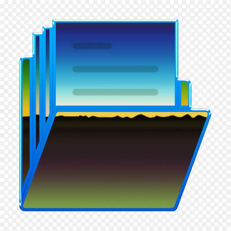 文件夹图标 基本图标 蓝色