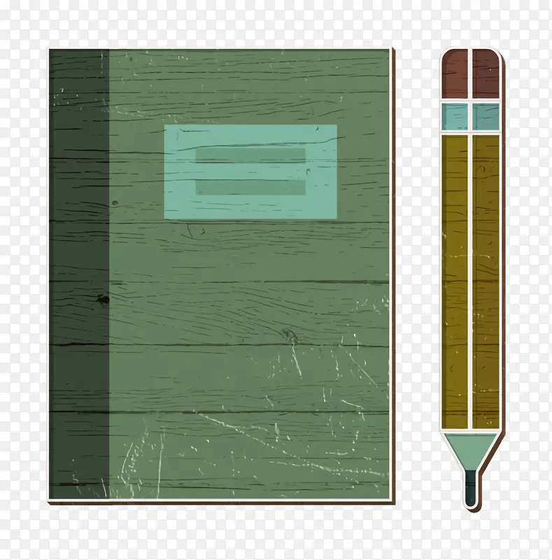 笔记本图标 基本图标 绿色